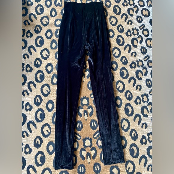 Black Velvet Traci Lords For Couture For Every Body Pinup Girl Clothing Pants S - Picture 7 of 9